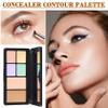 6 Colors Correcting Concealer Palette, Waterproof Long Lasting Full Coverage Contouring Foundation Concealer Palette, Makeup Cream Contour Highlighting Concealer Palette Makeup Kit with Brush#01 view 2