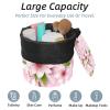 2PCS Pink Cherry Blossoms-831 Travel Cosmetic Bag Makeup Organizer, Drawstring Bathroom Cases - Cylindrical & Small Toiletry Bag view 2