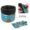 2PCS Christmas Elements-31 Travel Cosmetic Bag Makeup Organizer, Drawstring Bathroom Cases - Cylindrical & Small Toiletry Bag view 4