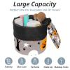 2PCS Halloween Pumpkin-241 Travel Cosmetic Bag Makeup Organizer Bag Bathroom Cases Toiletry Bag with Drawstring (Cylindrical bag and small bag) view 2