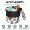 2PCS Merry Christmas-58 Travel Cosmetic Bag Makeup Organizer: Stylish Bathroom Cases with Drawstring, Cylindrical & Small Toiletry Bag view 2