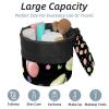2PCS Colorful Dessert Art-681 Travel Cosmetic Bag Makeup Organizer Bag Bathroom Cases Toiletry Bag with Drawstring (Cylindrical bag and small bag) view 2