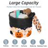 2PCS Halloween Pumpkin-232 Travel Cosmetic Bag: Your Ultimate Makeup Organizer & Bathroom Cases - With Drawstring, Cylindrical & Small Toiletry Bag view 2