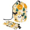 2PCS Cartoon Halloween-374 Travel Cosmetic Bag Makeup Organizer: Stylish Bathroom Cases with Drawstring, Cylindrical & Small Toiletry Bag view 1