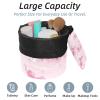2PCS Cherry Blossom Aesthetics-835 Travel Cosmetic Bag Makeup Organizer, Drawstring Bathroom Cases - Cylindrical & Small Toiletry Bag view 2