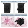 2PCS Cherry Blossom Aesthetics-835 Travel Cosmetic Bag Makeup Organizer, Drawstring Bathroom Cases - Cylindrical & Small Toiletry Bag view 3