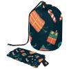 2PCS Merry Christmas-87 Travel Cosmetic Bag Makeup Organizer, Drawstring Bathroom Cases - Cylindrical & Small Toiletry Bag view 1