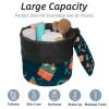 2PCS Merry Christmas-87 Travel Cosmetic Bag Makeup Organizer, Drawstring Bathroom Cases - Cylindrical & Small Toiletry Bag view 2