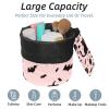 2PCS Cartoon Halloween Pumpkin-331 Travel Cosmetic Bag Makeup Organizer, Drawstring Bathroom Cases - Cylindrical & Small Toiletry Bag view 2