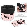 2PCS Cartoon Halloween Pumpkin-331 Travel Cosmetic Bag Makeup Organizer, Drawstring Bathroom Cases - Cylindrical & Small Toiletry Bag view 4