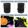 2PCS Cartoon Halloween Pumpkin-316 Travel Cosmetic Bag: Your Ultimate Makeup Organizer & Bathroom Cases - With Drawstring, Cylindrical & Small Toiletry Bag view 3