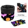 2PCS Cartoon Halloween Pumpkin-316 Travel Cosmetic Bag: Your Ultimate Makeup Organizer & Bathroom Cases - With Drawstring, Cylindrical & Small Toiletry Bag view 4