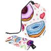2PCS Colorful Desserts-537 Travel Cosmetic Bag Makeup Organizer Bag Bathroom Cases Toiletry Bag with Drawstring (Cylindrical bag and small bag) view 1