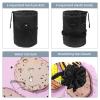 2PCS Colorful Desserts-525 Travel Cosmetic Bag Makeup Organizer Bag Bathroom Cases Toiletry Bag with Drawstring (Cylindrical bag and small bag) view 3
