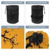 2PCS Cartoon Halloween-383 Travel Cosmetic Bag Makeup Organizer, Drawstring Bathroom Cases - Cylindrical & Small Toiletry Bag view 3