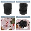2PCS Cartoon Christmas-184 Travel Cosmetic Bag: Your Ultimate Makeup Organizer & Bathroom Cases - With Drawstring, Cylindrical & Small Toiletry Bag view 3