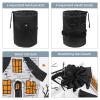 2PCS Cartoon Halloween-405 Travel Cosmetic Bag Makeup Organizer Bag Bathroom Cases Toiletry Bag with Drawstring (Cylindrical bag and small bag) view 3
