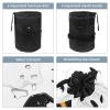 2PCS Cartoon Halloween-423 Travel Cosmetic Bag Makeup Organizer, Drawstring Bathroom Cases - Cylindrical & Small Toiletry Bag view 3