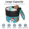 2PCS Christmas Elements-27 Travel Cosmetic Bag Makeup Organizer, Drawstring Bathroom Cases - Cylindrical & Small Toiletry Bag view 2
