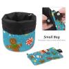 2PCS Christmas Elements-27 Travel Cosmetic Bag Makeup Organizer, Drawstring Bathroom Cases - Cylindrical & Small Toiletry Bag view 4