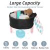 2PCS Dessert Art-802 Travel Cosmetic Bag Makeup Organizer: Stylish Bathroom Cases with Drawstring, Cylindrical & Small Toiletry Bag view 2