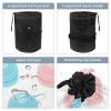2PCS Dessert Art-802 Travel Cosmetic Bag Makeup Organizer: Stylish Bathroom Cases with Drawstring, Cylindrical & Small Toiletry Bag view 3