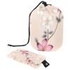 2PCS Pink Cherry Blossoms-875 Travel Cosmetic Bag Makeup Organizer, Drawstring Bathroom Cases - Cylindrical & Small Toiletry Bag view 1
