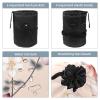 2PCS Pink Cherry Blossoms-875 Travel Cosmetic Bag Makeup Organizer, Drawstring Bathroom Cases - Cylindrical & Small Toiletry Bag view 3