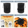 2PCS Cartoon Halloween-362 Travel Cosmetic Bag Makeup Organizer: Stylish Bathroom Cases with Drawstring, Cylindrical & Small Toiletry Bag view 3