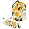 2PCS Cartoon Halloween-375 Travel Cosmetic Bag Makeup Organizer, Drawstring Bathroom Cases - Cylindrical & Small Toiletry Bag view 1