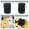 2PCS Cartoon Halloween-375 Travel Cosmetic Bag Makeup Organizer, Drawstring Bathroom Cases - Cylindrical & Small Toiletry Bag view 3
