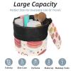 2PCS Colorful Art Desserts-565 Travel Cosmetic Bag Makeup Organizer Bag Bathroom Cases Toiletry Bag with Drawstring (Cylindrical bag and small bag) view 2