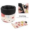 2PCS Colorful Art Desserts-565 Travel Cosmetic Bag Makeup Organizer Bag Bathroom Cases Toiletry Bag with Drawstring (Cylindrical bag and small bag) view 4