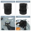 2PCS Cartoon Halloween-385 Travel Cosmetic Bag Makeup Organizer Bag Bathroom Cases Toiletry Bag with Drawstring (Cylindrical bag and small bag) view 3