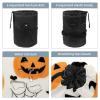 2PCS Cartoon Halloween-356 Travel Cosmetic Bag: Your Ultimate Makeup Organizer & Bathroom Cases - With Drawstring, Cylindrical & Small Toiletry Bag view 3