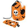 2PCS Cartoon Halloween-417 Travel Cosmetic Bag Makeup Organizer Bag Bathroom Cases Toiletry Bag with Drawstring (Cylindrical bag and small bag) view 1