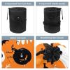 2PCS Cartoon Halloween-417 Travel Cosmetic Bag Makeup Organizer Bag Bathroom Cases Toiletry Bag with Drawstring (Cylindrical bag and small bag) view 3
