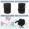 2PCS Dessert Art-643 Travel Cosmetic Bag Makeup Organizer, Drawstring Bathroom Cases - Cylindrical & Small Toiletry Bag view 3