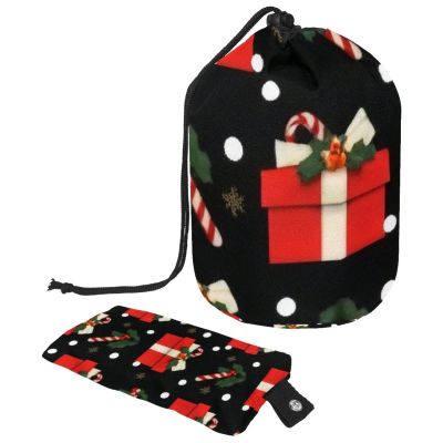2PCS Merry Christmas-92 Travel Cosmetic Bag: Your Ultimate Makeup Organizer & Bathroom Cases - With Drawstring, Cylindrical & Small Toiletry Bag