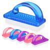 SOESFOUFU 6pcs Handle Grip Nail Fingernail Brush Cleaner for Manicure Portable Nail Dust Brush view 4