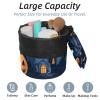 2PCS Cartoon Halloween-410 Travel Cosmetic Bag Makeup Organizer: Stylish Bathroom Cases with Drawstring, Cylindrical & Small Toiletry Bag view 2