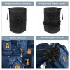 2PCS Cartoon Halloween-410 Travel Cosmetic Bag Makeup Organizer: Stylish Bathroom Cases with Drawstring, Cylindrical & Small Toiletry Bag view 3