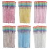 300PCS Disposable Mascara Wands Spoolie Brush Crystal Eyebrow Brushes Eyelash Extension Applicator Makeup Kits.myaokue-up (Rainbow Heads 6 Color Mix) view 1