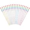 300PCS Disposable Mascara Wands Spoolie Brush Crystal Eyebrow Brushes Eyelash Extension Applicator Makeup Kits.myaokue-up (Rainbow Heads 6 Color Mix) view 3