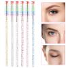 300PCS Disposable Mascara Wands Spoolie Brush Crystal Eyebrow Brushes Eyelash Extension Applicator Makeup Kits.myaokue-up (Rainbow Heads 6 Color Mix) view 4