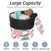 2PCS Cherry Blossom Aesthetics-809 Travel Cosmetic Bag Makeup Organizer Bag Bathroom Cases Toiletry Bag with Drawstring (Cylindrical bag and small bag) view 2