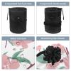 2PCS Cherry Blossom Aesthetics-809 Travel Cosmetic Bag Makeup Organizer Bag Bathroom Cases Toiletry Bag with Drawstring (Cylindrical bag and small bag) view 3