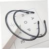 WOONEKY 3pcs Black Spring Headbands for Women and Men Comfortable Iron Wire Hair Hoops for Daily Use for Sports Facial Care and Fashion Styling view 4