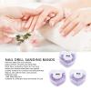 150 Pcs Sanding Bands, Dead Skin Calluse Removal Nail File Sanding Bands for Acrylic Nails Gel Manicures Pedicure (150 240 80 Grit) view 2