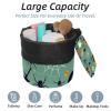 2PCS Halloween Patterns-453 Travel Cosmetic Bag Makeup Organizer Bag Bathroom Cases Toiletry Bag with Drawstring (Cylindrical bag and small bag) view 2